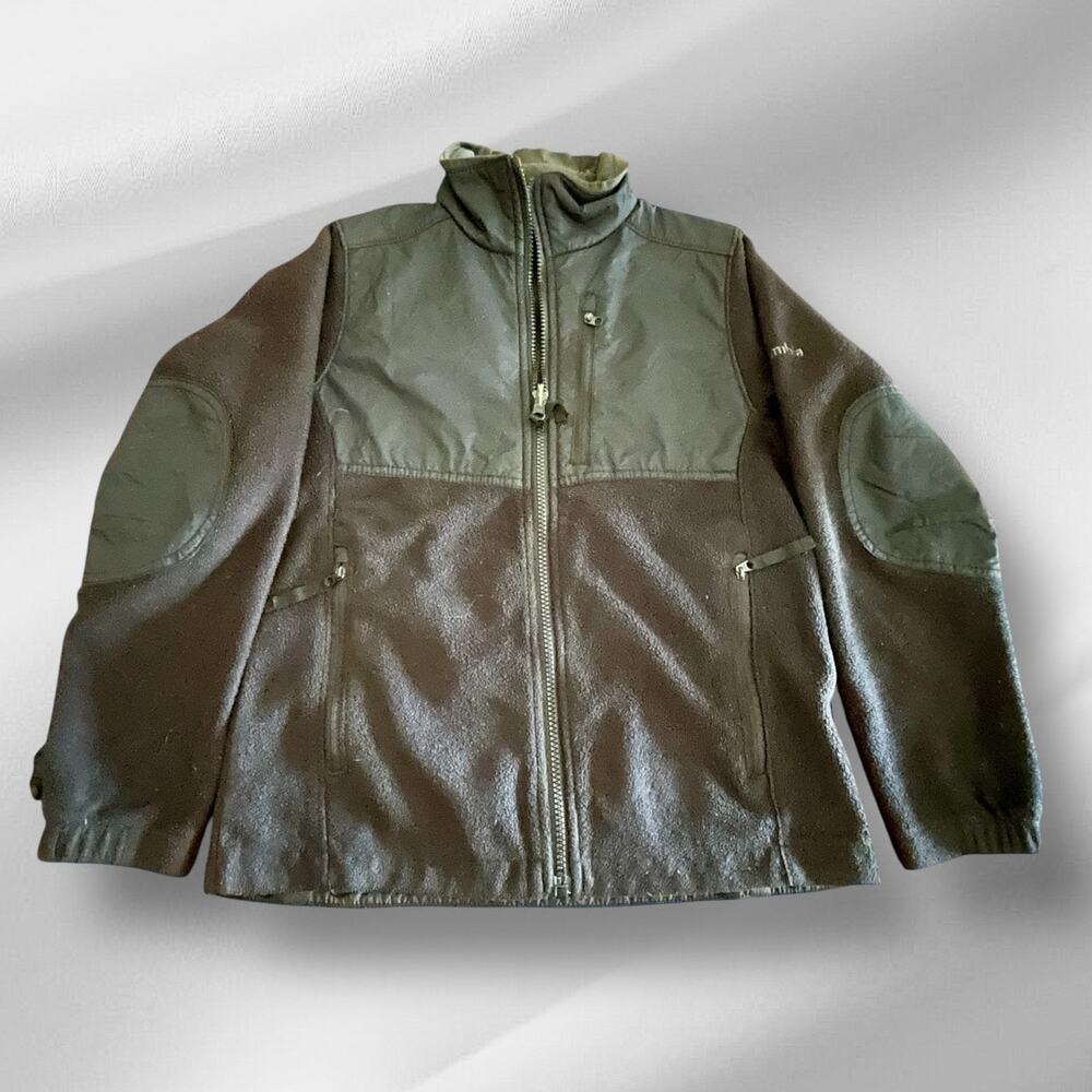 Columbia Jacket Full Zip Youth 10-12  Black 3-Pockets A-0044
